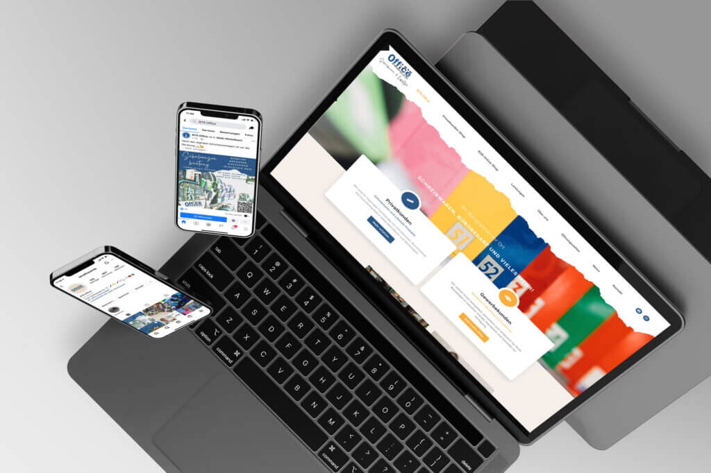 BTR Office Website für den Einzelhandel