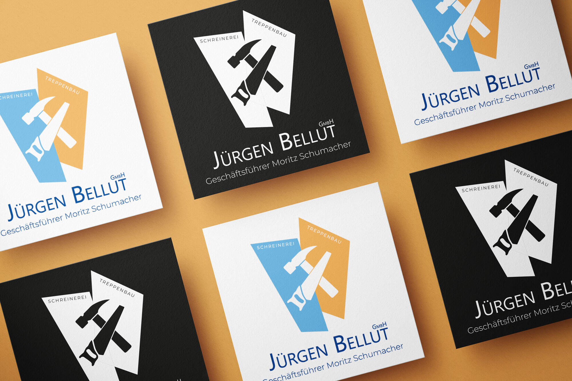 Logo Mockup Schreinerei Bellut