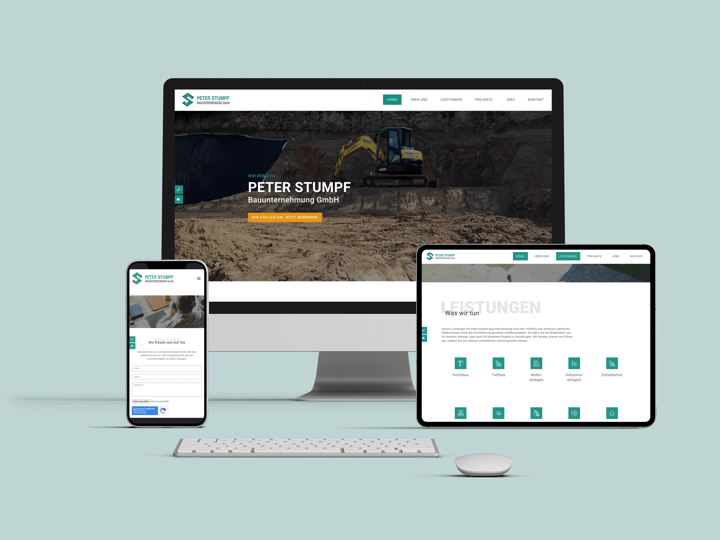 Peter Stumpf Bauunternehmung Portfolio Website