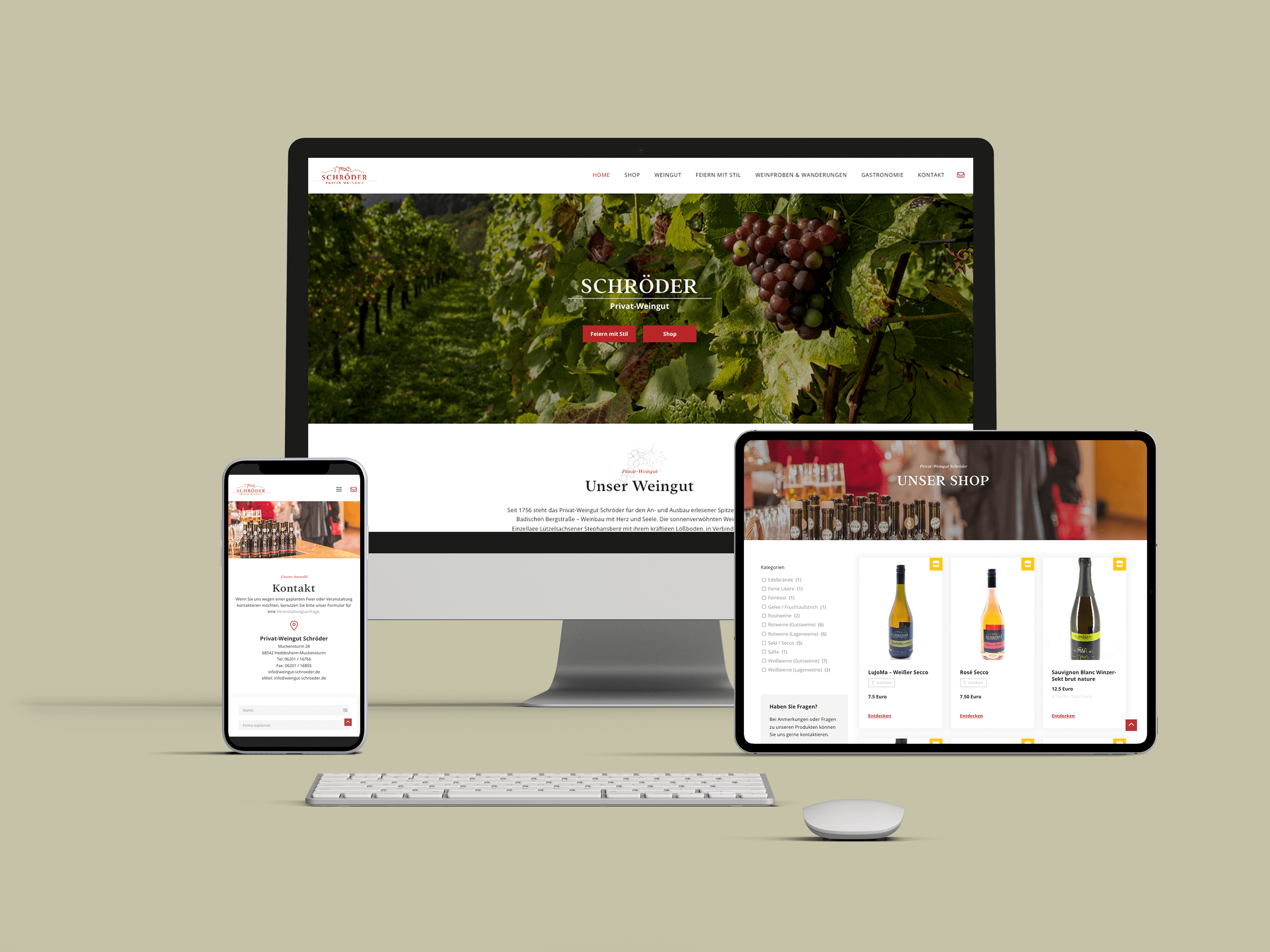 Weingut schröder internetseite