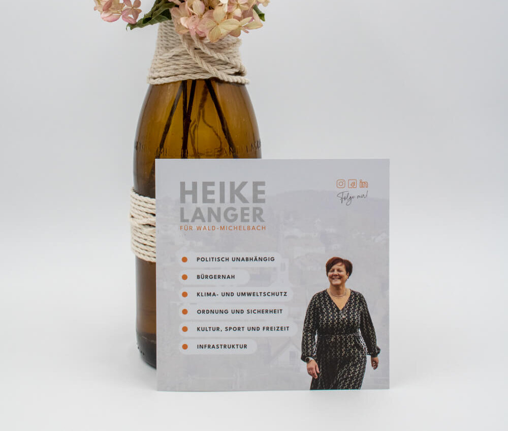 Heike langer Kampagne Bürgermeisterwahl wald-michelbach